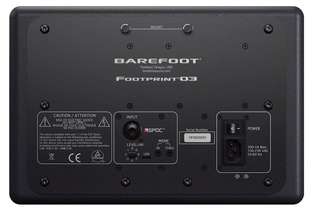 BAREFOOT SOUND Footprint03 — Studio Monitor, nearfield reference loudspeaker