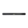 Black rackmount device with green buttons and GENELEC branding on front panel.