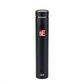 Black cylindrical microphone with a silver mesh top and red sE logo on the body.