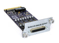Analog output card with a purple circuit board, edge connector, and a D-sub 37-pin connector.