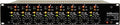 Front panel of a Millennia HV-3D microphone preamplifier with eight channels and various knobs and indicator lights.