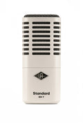 Front view of a white Standard SD-7 microphone with black grille and logo on a white background.