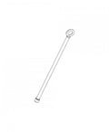 Image of a long rod with a loop at one end and a capped end on the other, on a white background.
