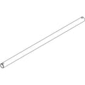 Black and white line drawing of a cylindrical microphone tube with circular connectors on both ends.