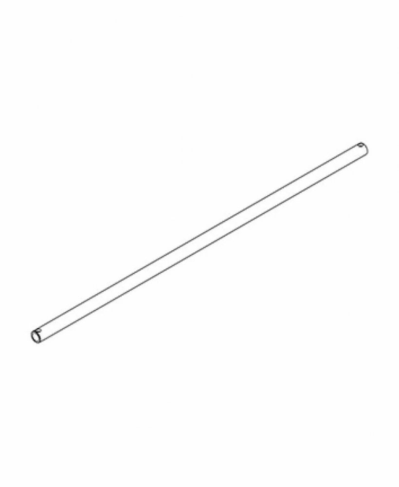 Long white cylindrical metal tube shown on white background.