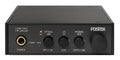 Front panel of a Fostex HP-A3 mk2 USB DAC with headphone jack and control knobs for input, gain, and output selection.