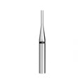 Silver metal microphone with narrow top and black band labeled M30.