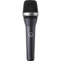 Black and silver condenser microphone with AKG logo and model C5 printed on body.