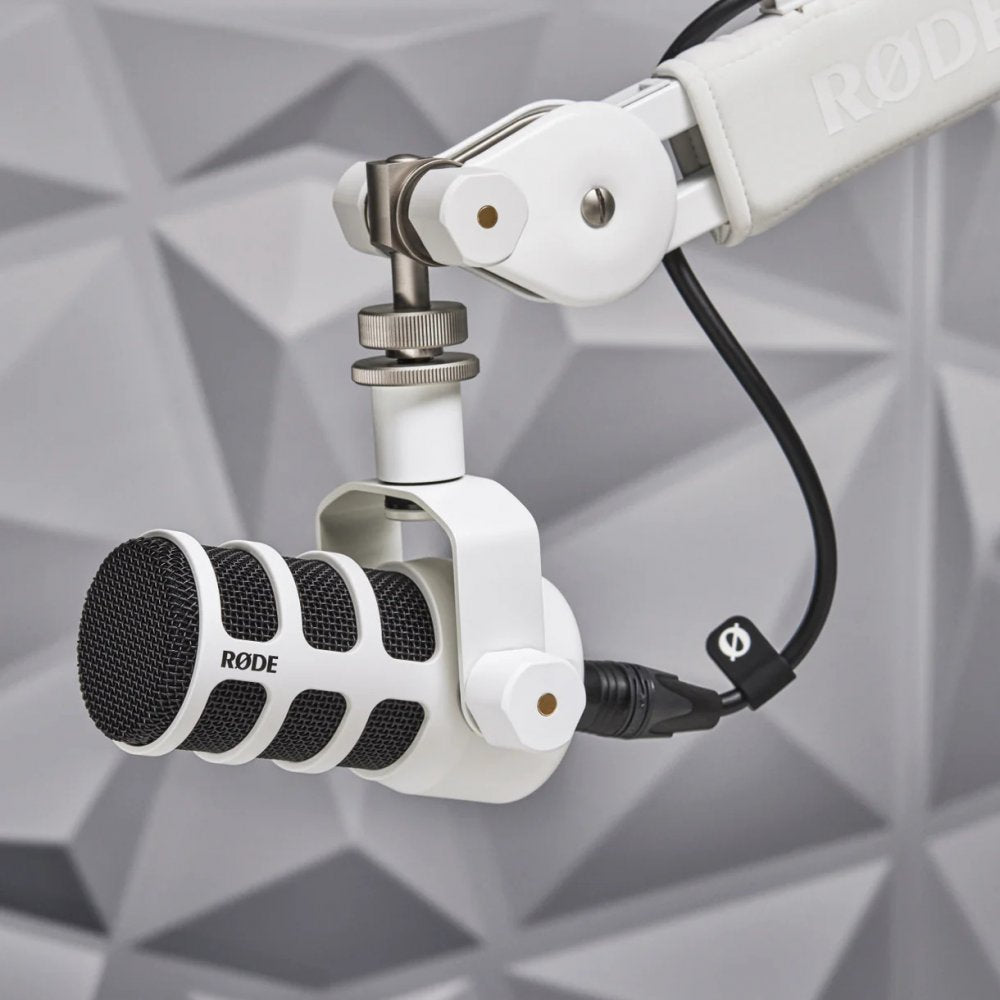 RODE PodMic White — Microphone, studio recording microphone body