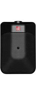 Top view of a compact black rectangular microphone with a central grille and red sE logo.