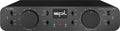 Front panel of a black SPL Dual Mic Pre-Amplifier featuring two large rotary gain knobs and multiple toggle switches.