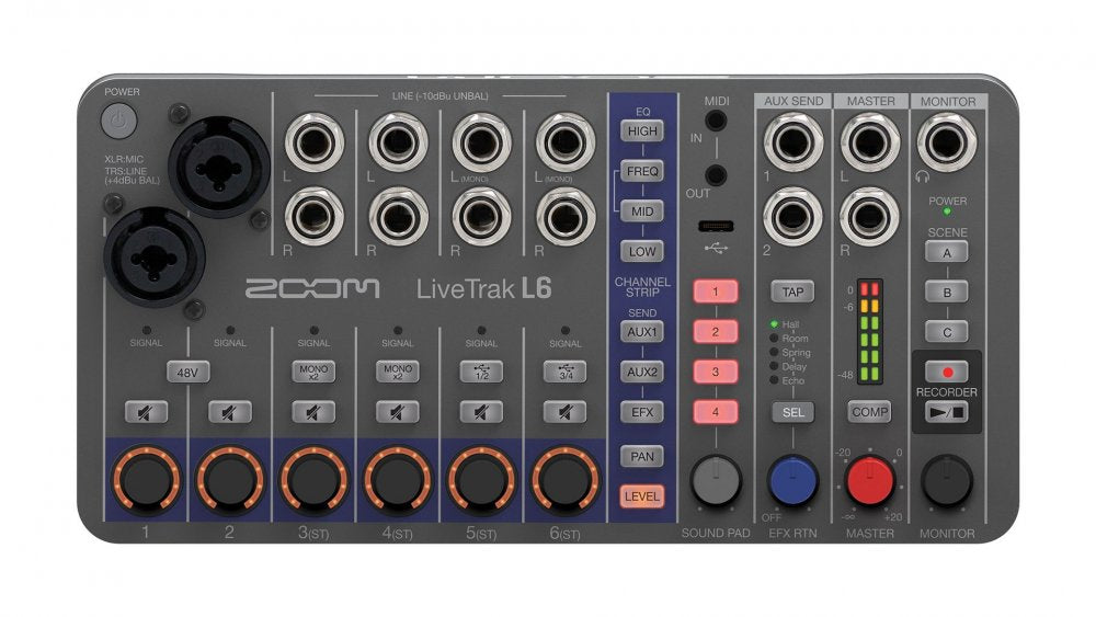 ZOOM LiveTrak L-6 — Mixer