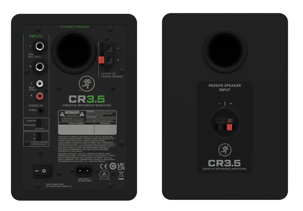 MACKIE CR3.5 — Studio Monitor, nearfield reference loudspeaker