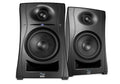 Two black studio monitors with volume control buttons and KALI logo on front.
