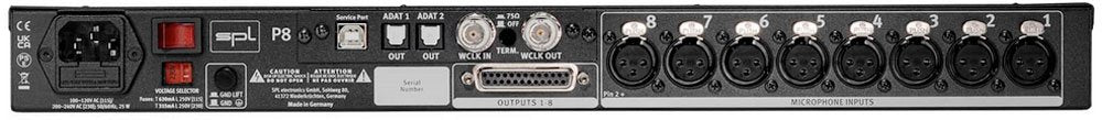 SPL P8 + ADC8 — Microphone, studio recording microphone body