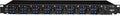 Front panel of an SPL P8 microphone preamplifier with eight channels of controls and indicators.