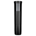 Black cylindrical microphone body shell with a transparent window near the top.