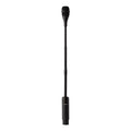 Black microphone with a long, flexible neck and 3-pin XLR male connector at the base.