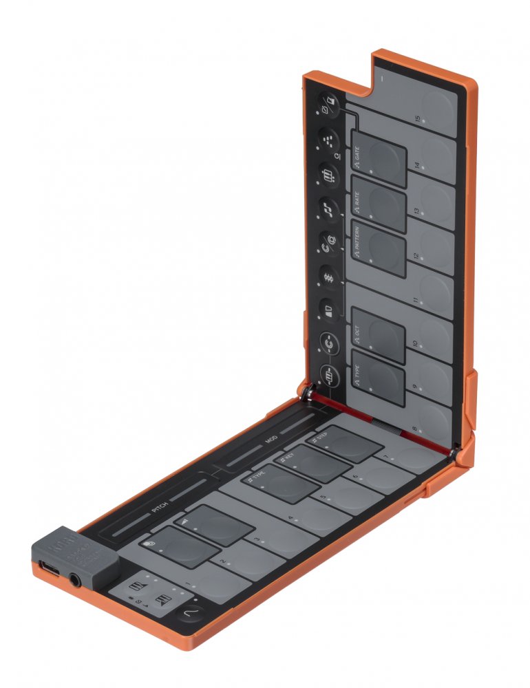 KORG nanoKEY Fold - Lava Orange — MIDI Controller, MIDI performance control surface