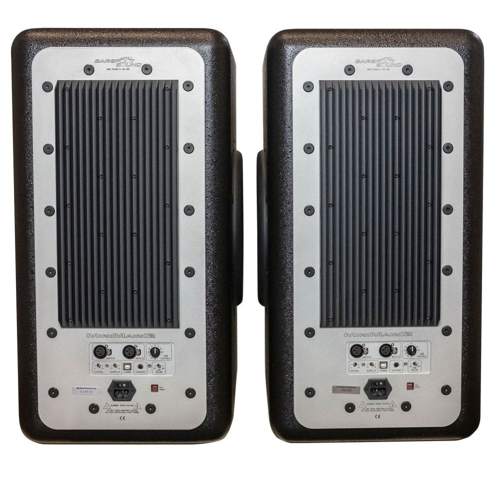 BAREFOOT SOUND MiniMain 12 (pair) w/ handles — Studio Monitor, nearfield reference loudspeaker