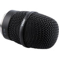 Black cylindrical microphone grille capsule with metal mesh and DPA branding