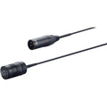 Black microphone capsule connected by cable to a 3-pin male XLR connector labeled DPA.