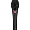 Black handheld microphone with mesh grille and red and white sE logo and V7 printed on the body.