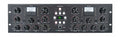 Front panel of a WesAudio ngTubeComp audio processing unit with controls, meters, and parameter link buttons.