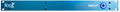 Blue rackmount audio device with white text and one blue illuminated rotary knob on the right.