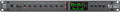 Black rackmount audio converter with buttons, knobs, LED meters, and power button labeled Alpha 8 by Solid State Logic.
