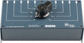 Blue metal box with a rotary dial labeled 1 to 10 for stereo passive selection with Heritage Audio branding.