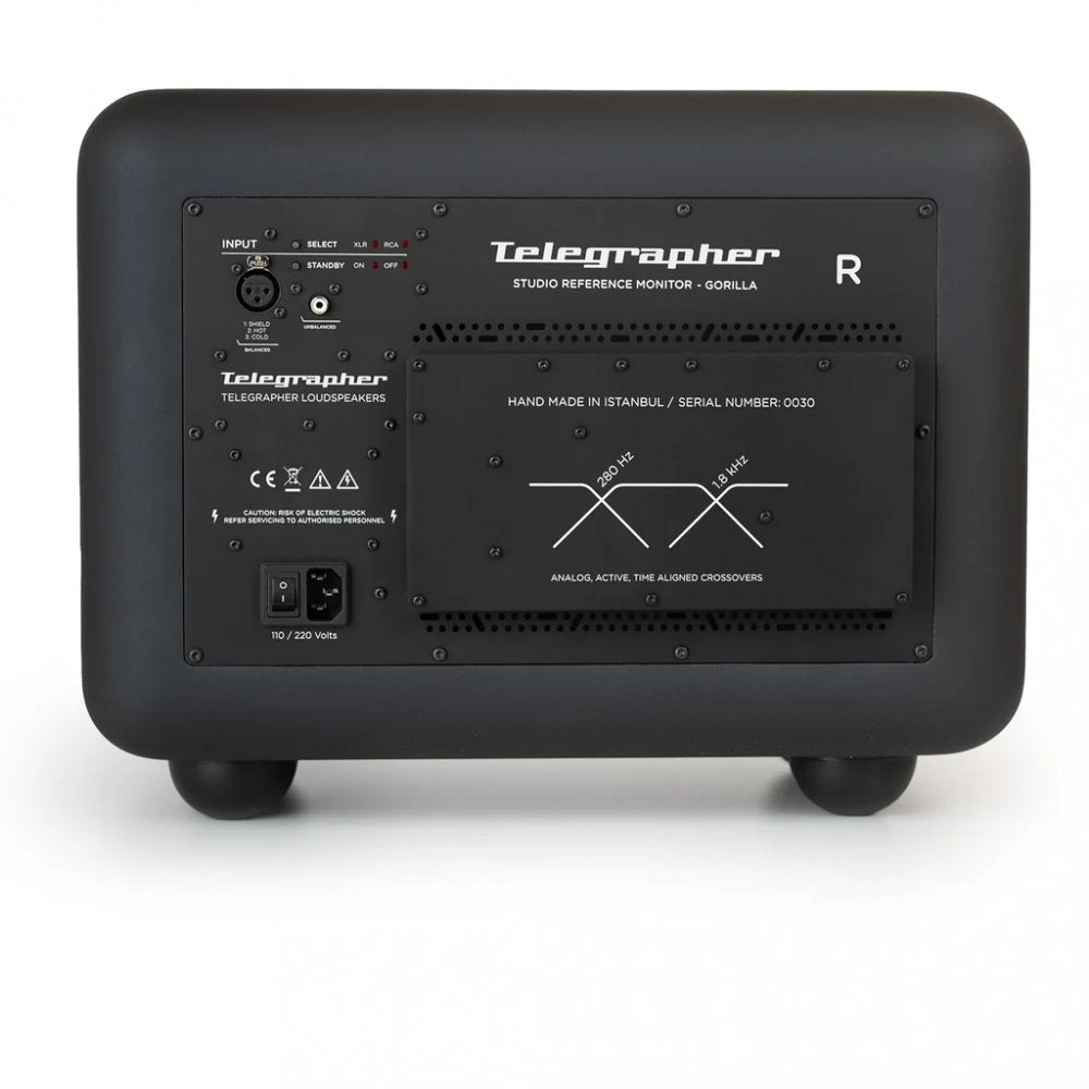 TELEGRAPHER GORILLA (Crow Black) — Studio Monitor, nearfield reference loudspeaker