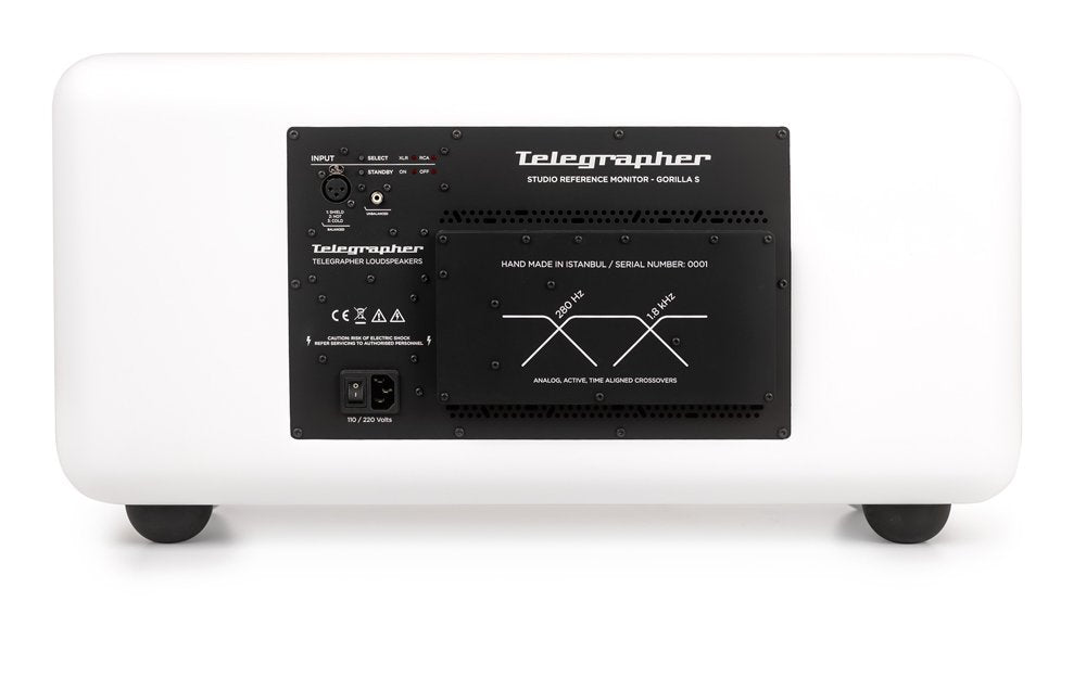 TELEGRAPHER GORILLA-S (Trooper White) — Studio Monitor, nearfield reference loudspeaker