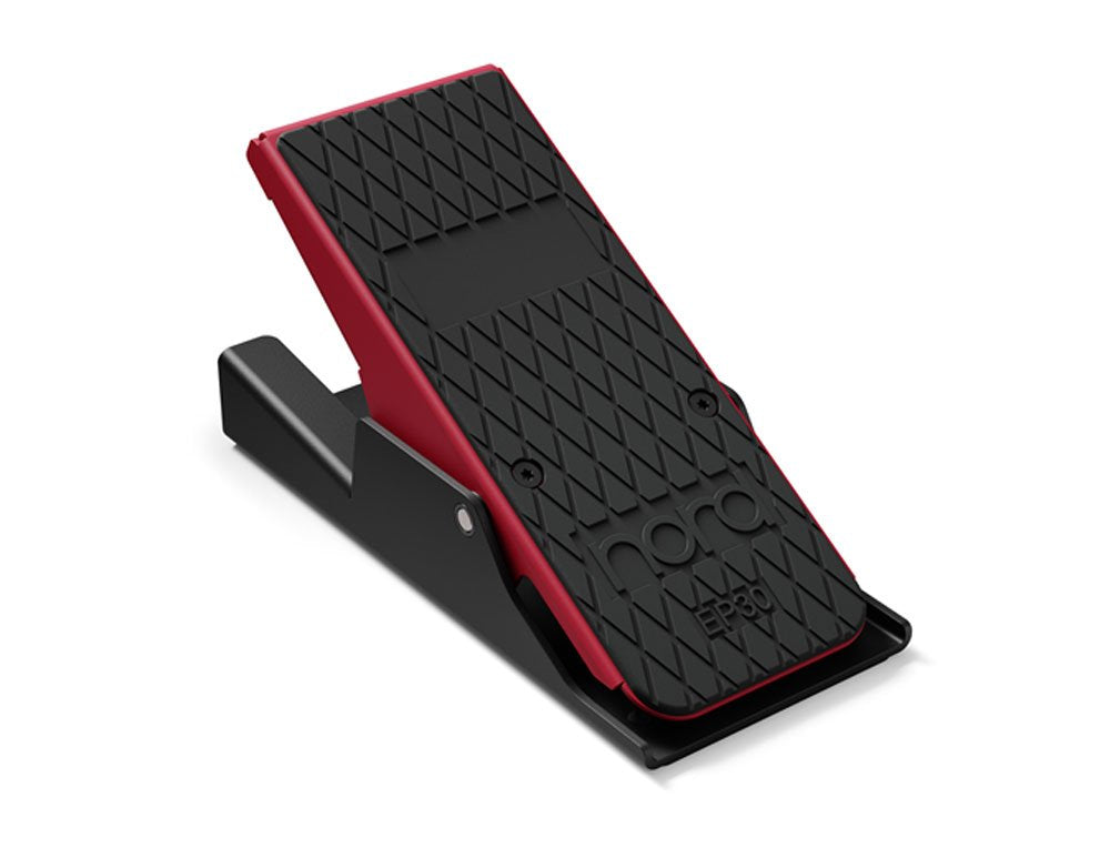 Black and red expression pedal labeled Nord EP30.