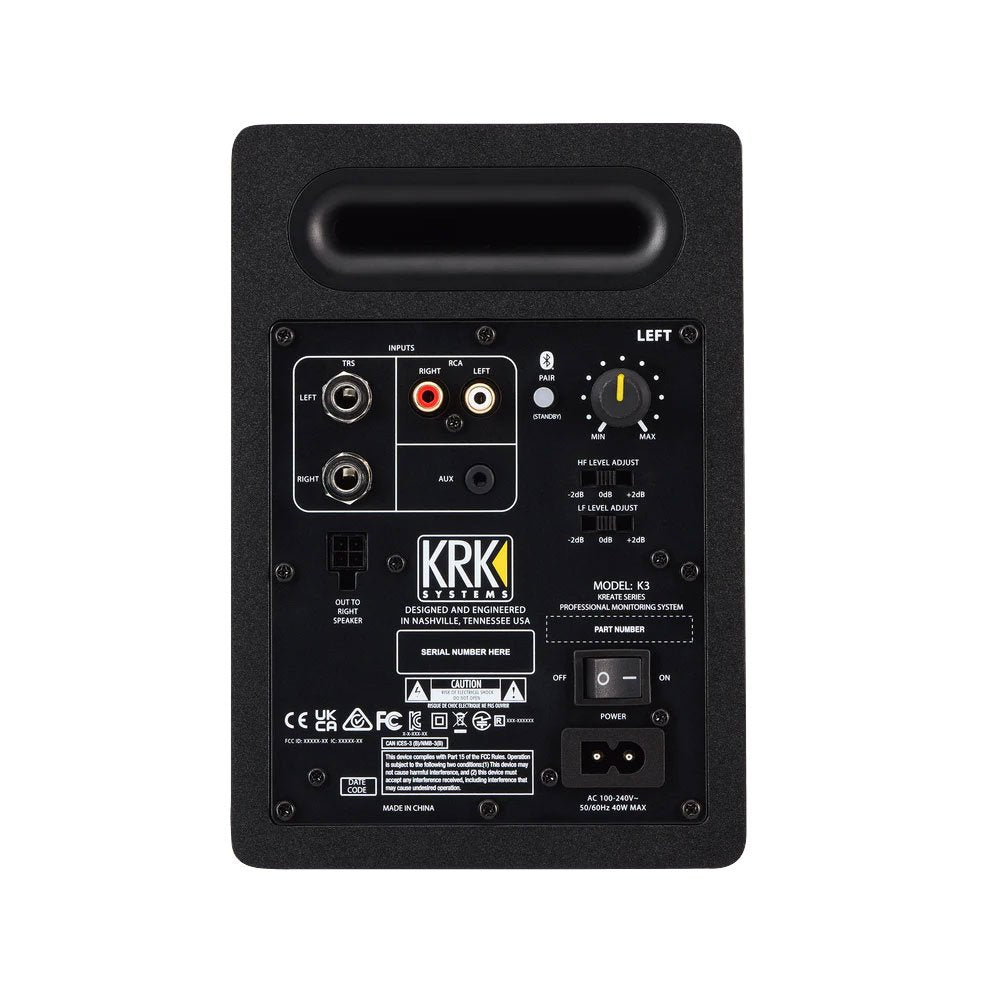 KRK Kreate 3 Studio (Pair) — Studio Monitor, nearfield reference loudspeaker