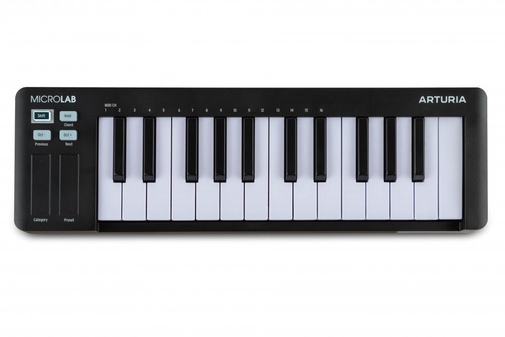 ARTURIA MicroLab Mk3 - Black — MIDI Controller, MIDI performance control surface