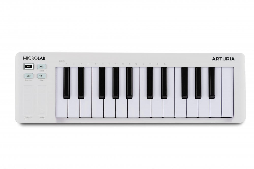 ARTURIA MicroLab Mk3 - White — MIDI Controller, MIDI performance control surface