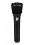 Black handheld microphone with mesh grille and EV ND96 logo on the body.