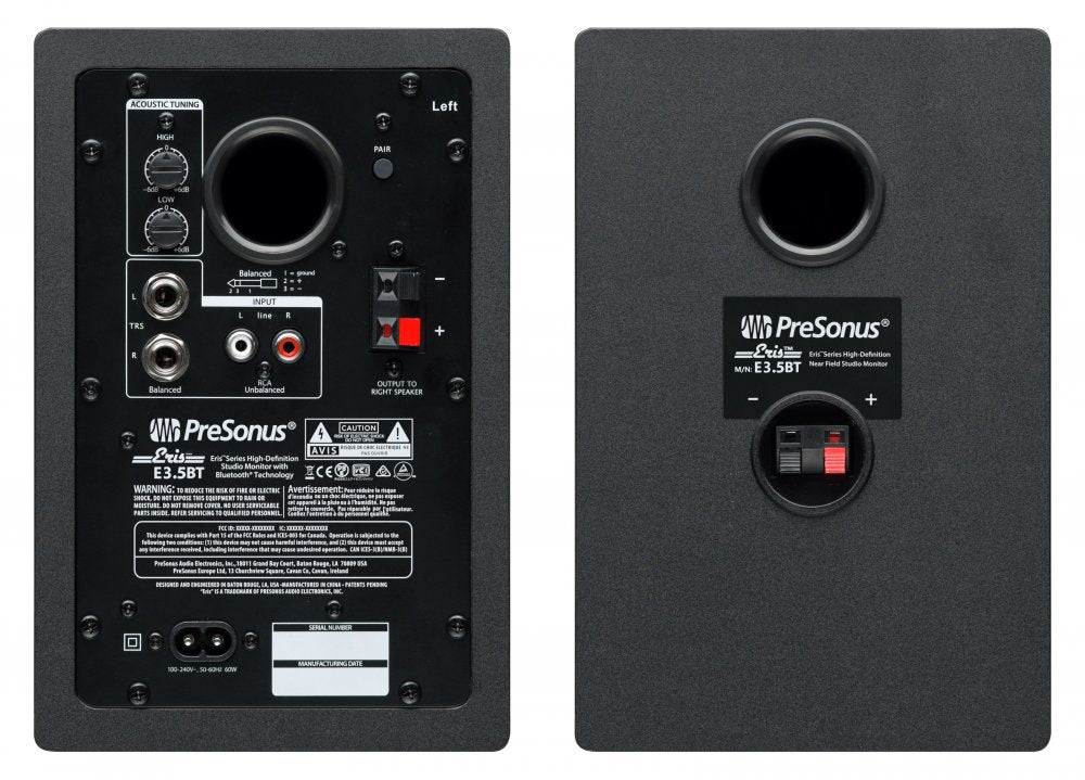 PRESONUS Eris 3.5BT — Studio Monitor, nearfield reference loudspeaker