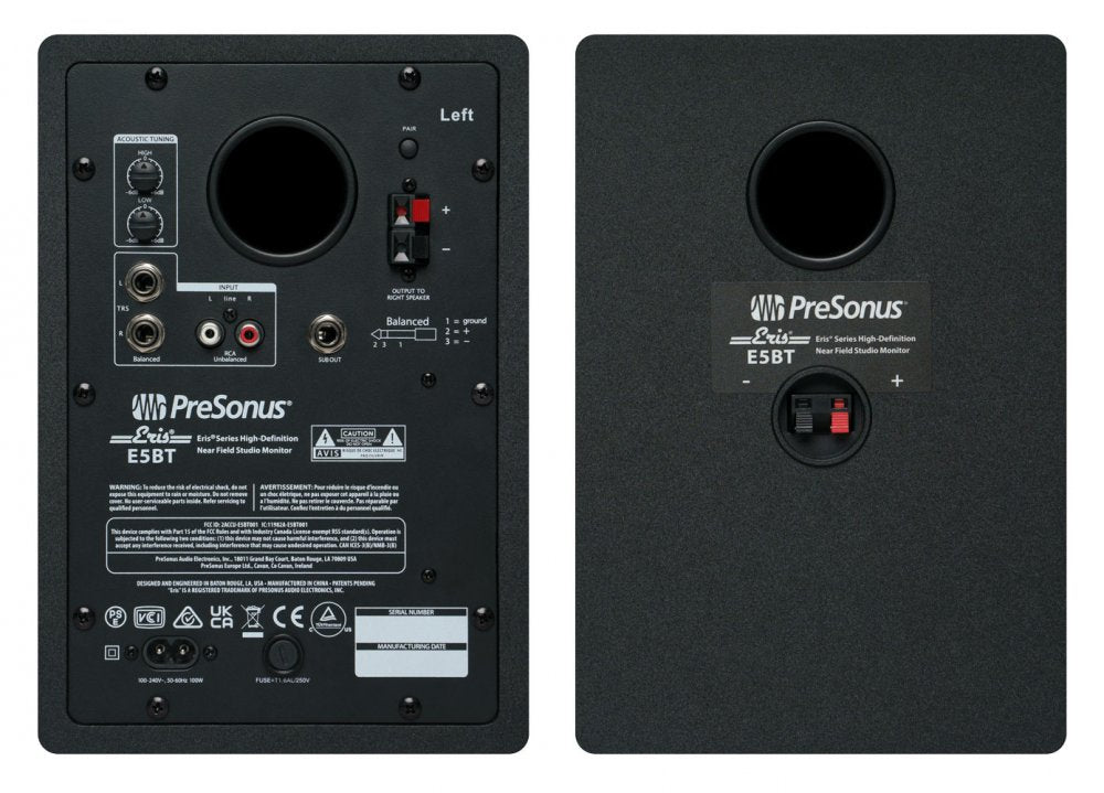 PRESONUS Eris 5BT — Studio Monitor, nearfield reference loudspeaker