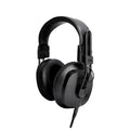 Black over-ear wired headphones with padded headband and visible Fostex branding on ear cup and headband slider.