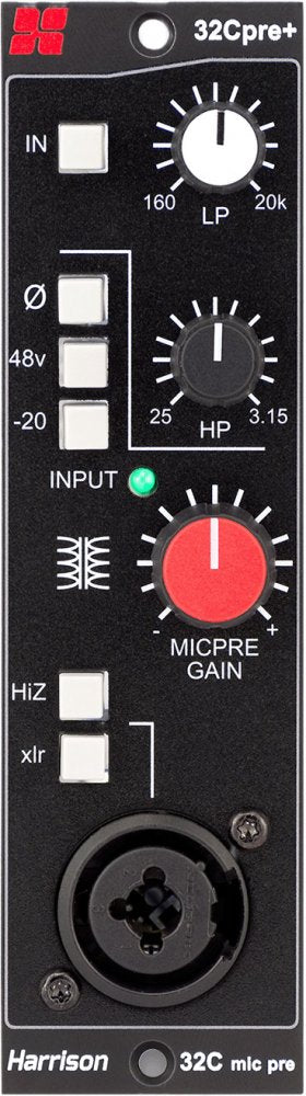HARRISON AUDIO D510r 500 Serie Rack with Dante card and Mixer and height 32Cpre+ Preamps
