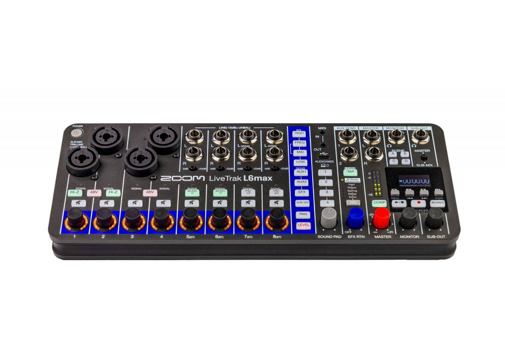 ZOOM LiveTrak L6max — Mixer