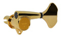 Single gold metal bass guitar tuner with tuning peg and GOTOH logo on round housing