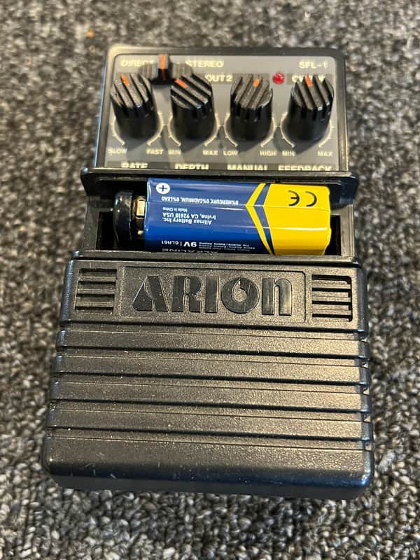 Arion SFL-1 Stereo Flanger Guitar Effects Pedal 1980s - Black  made in Japan
