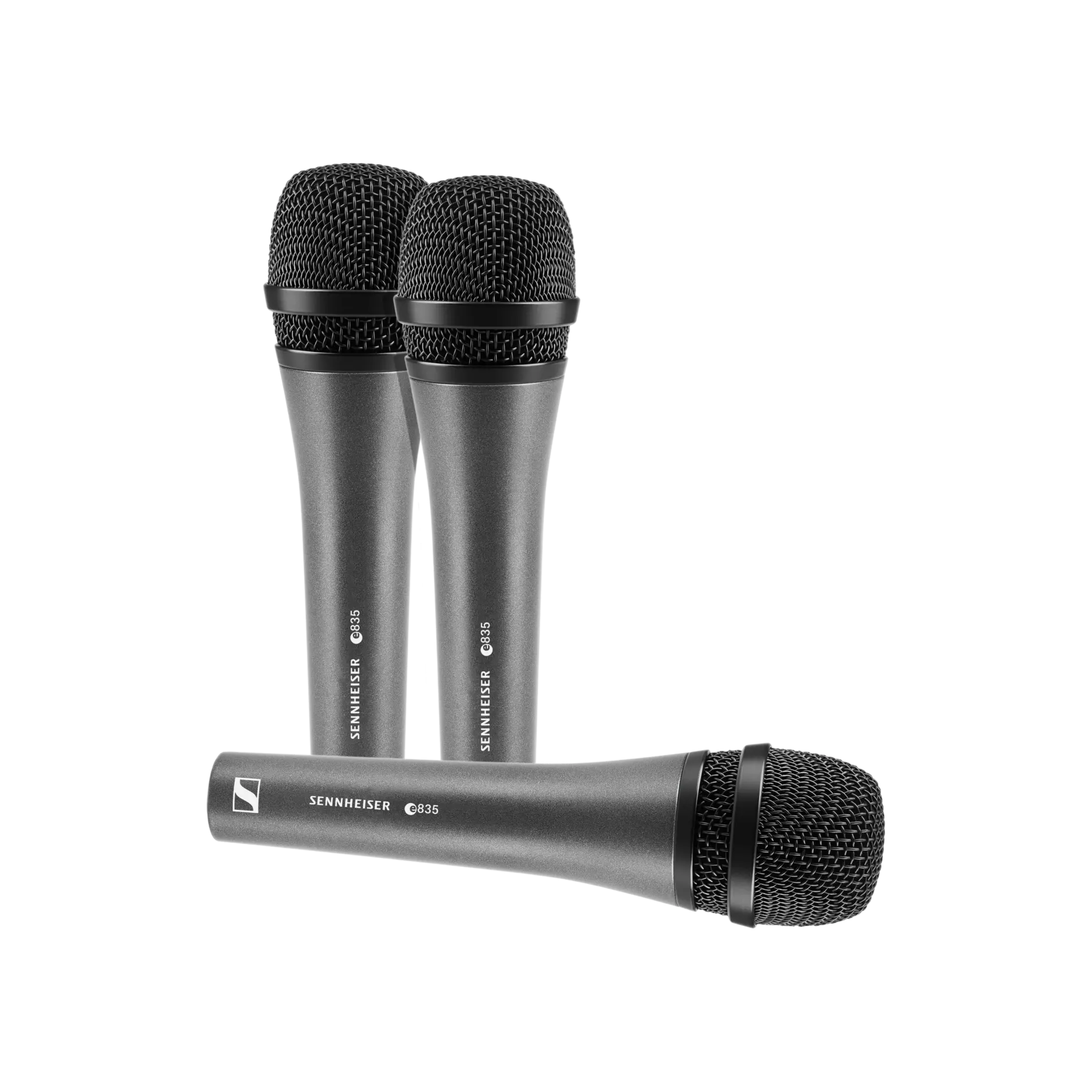 E835 Evolution Handheld Dynamic Cardioid Microphone with On/Off Switch - 3-Pack