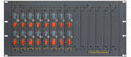Gray rack mixer panel with eight channels of rotary knobs and 3.5mm jacks, labeled CHANDLER LIMITED.