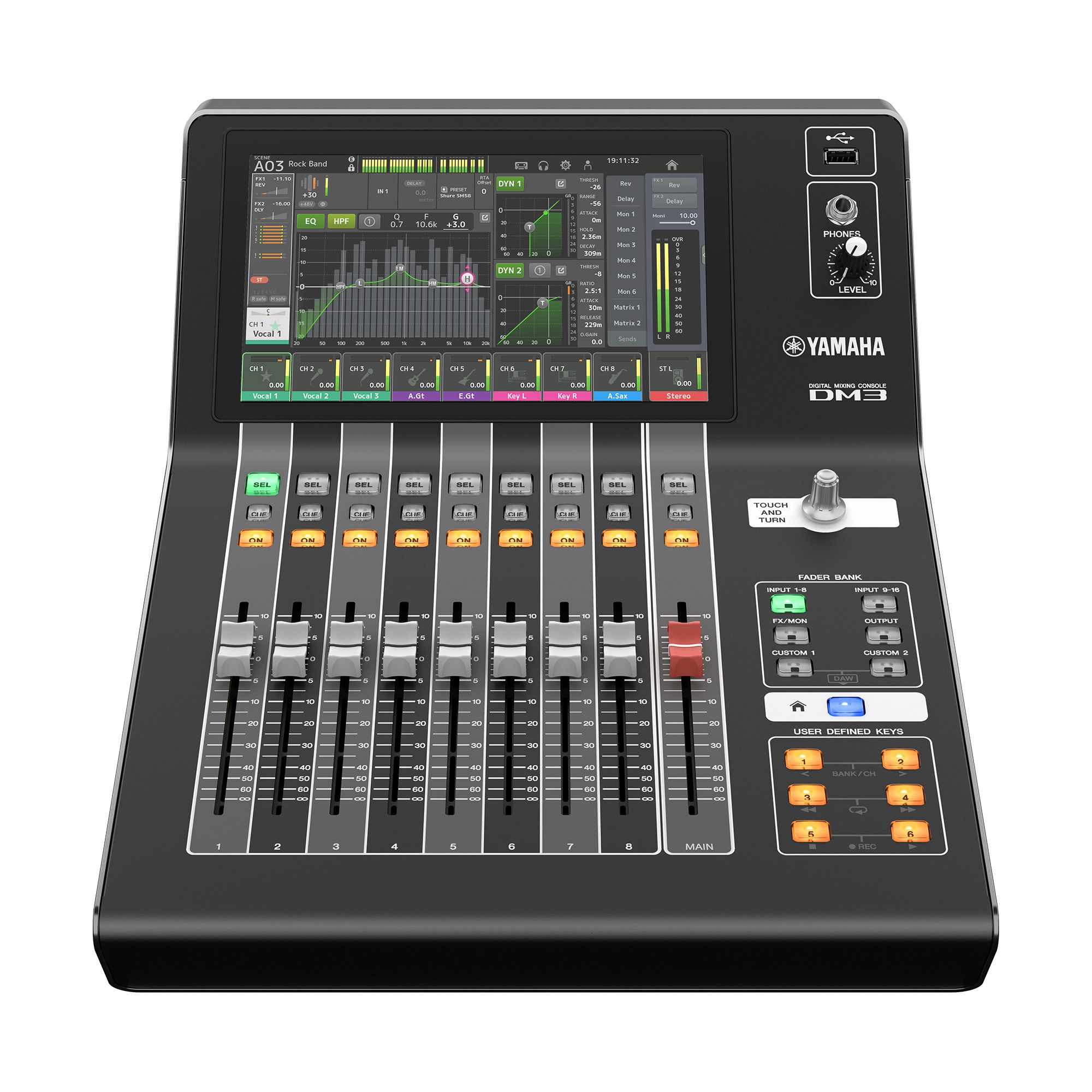 DM3 22-Channel Digital Mixer with Dante