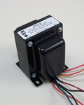 Black power transformer with label 290CAZ and multiple colored wires extending from it.