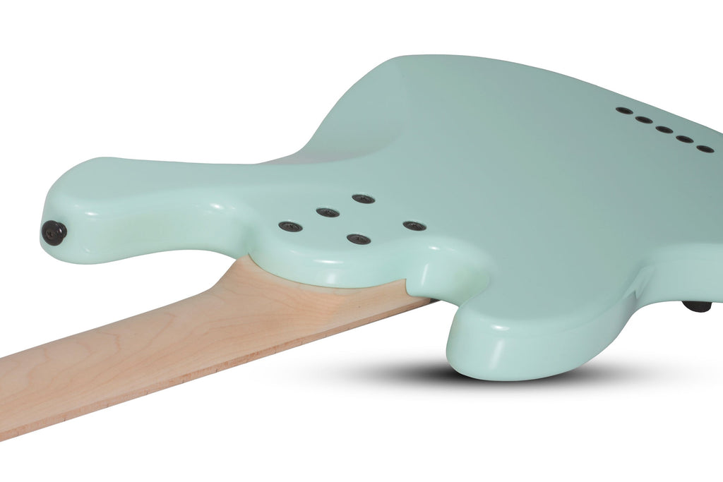 Schecter 5-string Electric Bass with Alder Body, Maple Neck, Maple Fingerboard - Sea Foam Green 2912-SHC